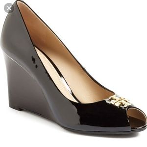 Brand new  Tory Burch Jade peep toe wedge